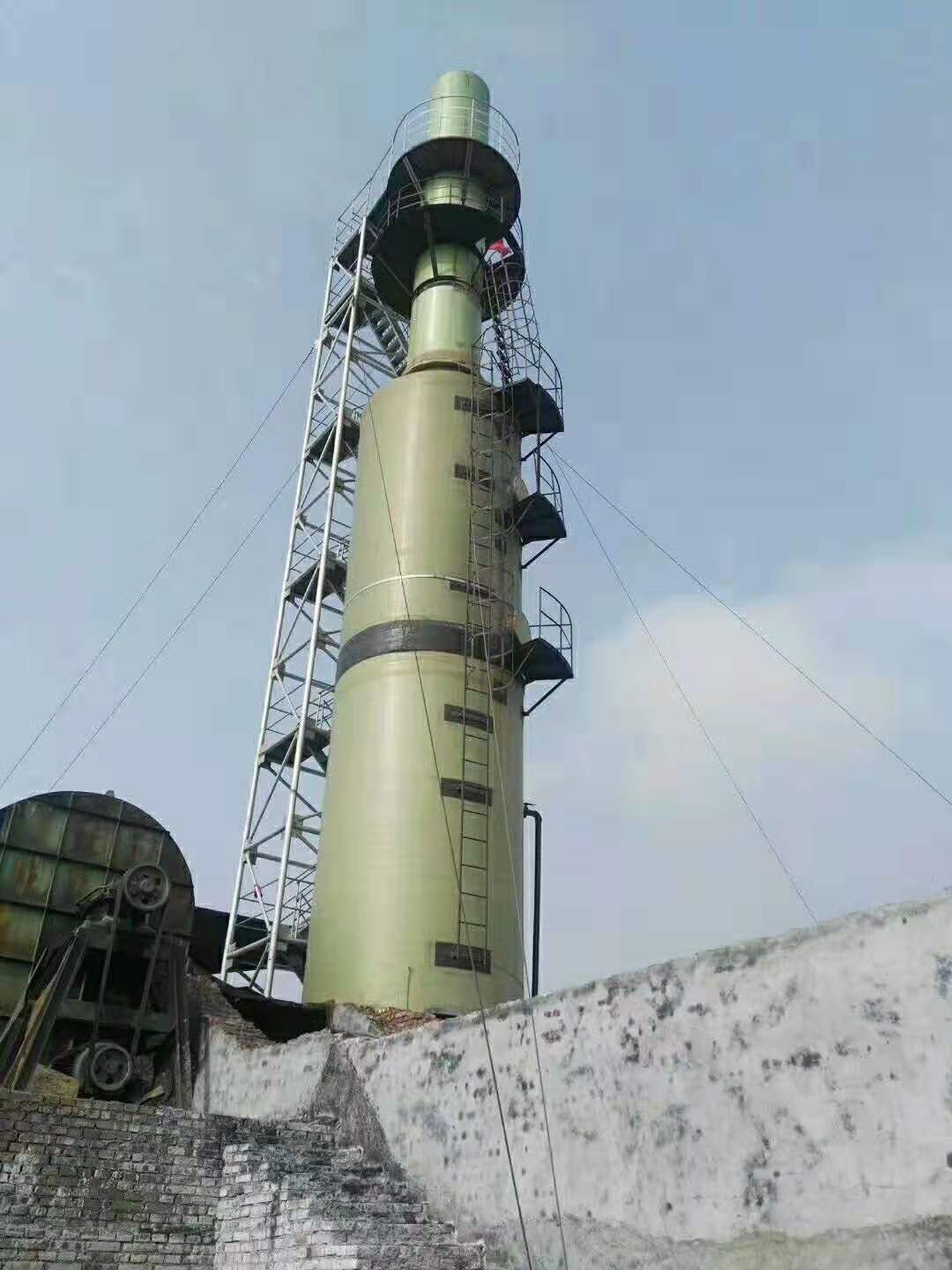 脫硫塔現(xiàn)場